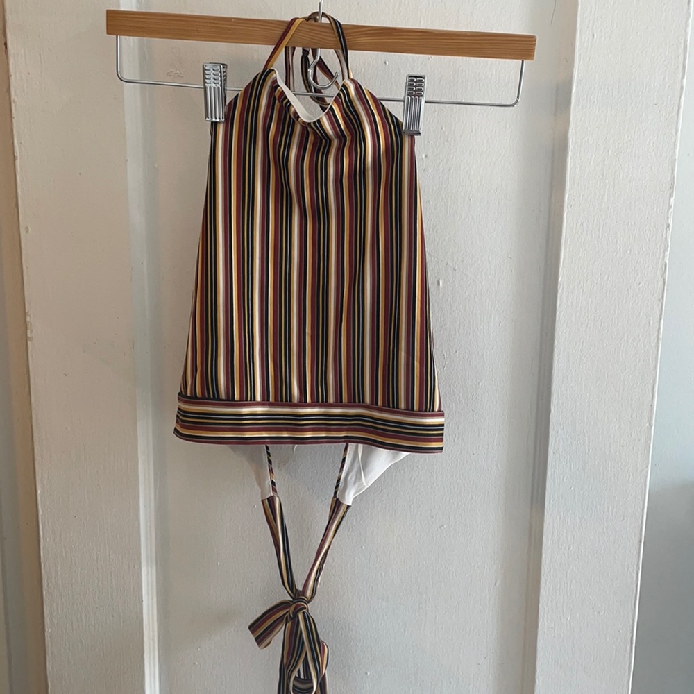 Open Back & Halter Crop Top, size S